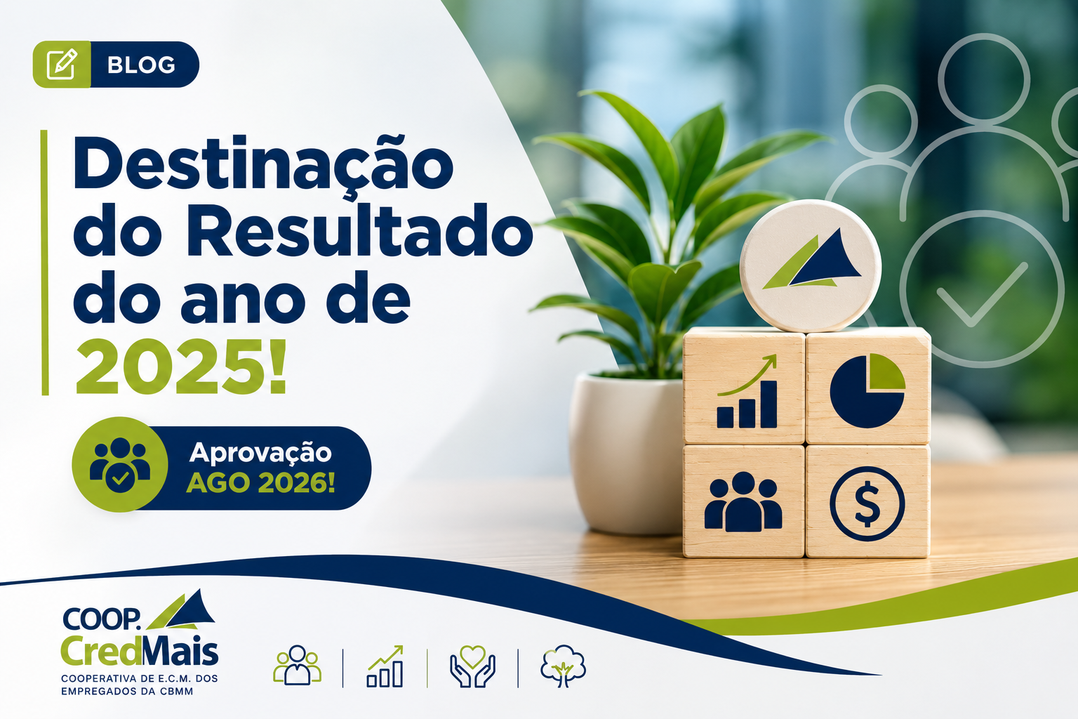Destinação do Resultado do ano de 2025! Aprovação AGO 2026!